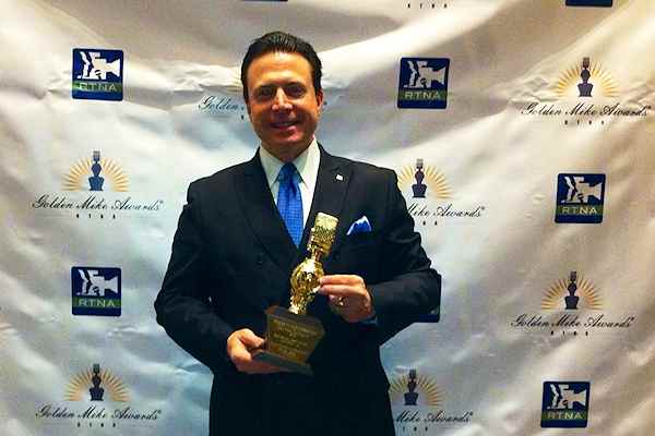 Frank Mottek receives Golden Mike Award, 2014